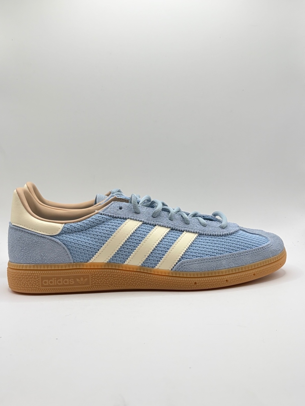 Adidas Handball Spezial Size 10 men/ 11 Women's Light Blue and Mesh Sneakers